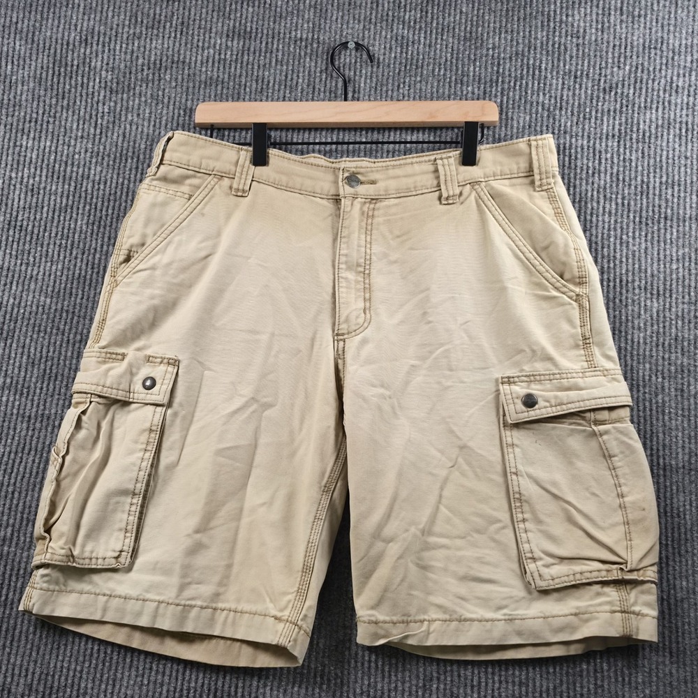 Carhartt Mens Relaxed Fit Cargo Shorts Tan Size 36 Utility Workwear Y2K Outdoors